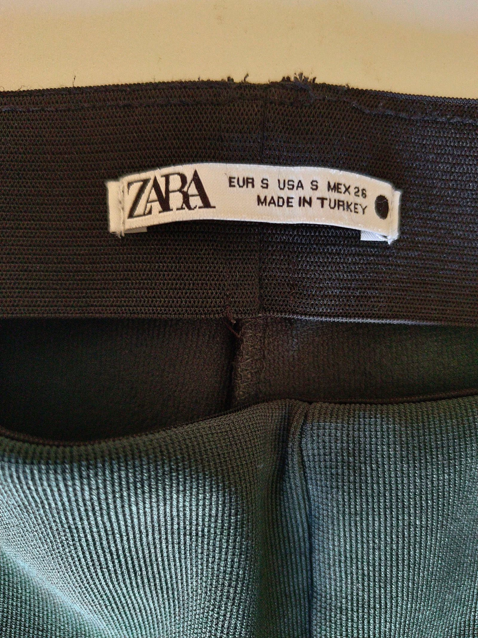 Dark green Zara ladies' trousers – photo 3